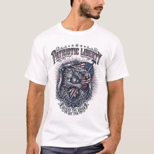 T-shirt Loup-garou patriotique Patriote Horreur Monstre Pa