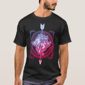 T-shirt Loup géométrique (Devant)