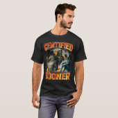 T-shirt Loup Gooner certifié Bootleg drôle Mème Papa  (Devant entier)