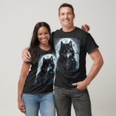 T-shirt Loup gothique | Pleine lune | Imaginaire sombre (Unisexe)
