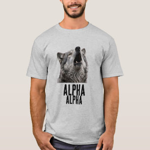T-shirt Loup Gris Hurleur Alpha