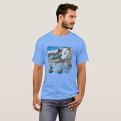 T-shirt Loup gris "LOUPS SENTINEL" (Devant entier)