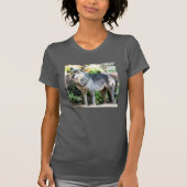 T-shirt Loup gris seul se tenant (Devant)