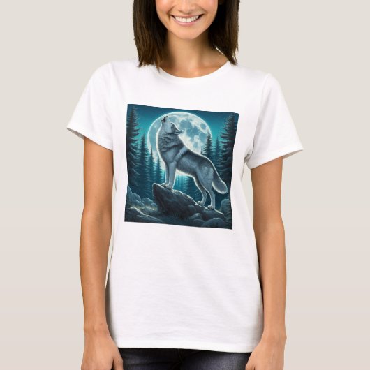 T-shirt Loup hurlant (Devant)