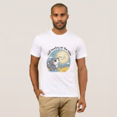 T-shirt Loup hurlant à la Lune (Devant entier)