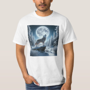 T-shirt Loup hurlant en hiver