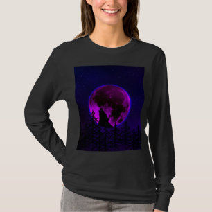 T-Shirt LOUP HURLANT LUNE MAGENTA