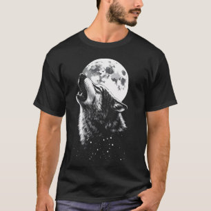 T-shirt Loup Hurlement Lune Loup