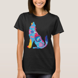 T-shirt Loup loups Graphique Coloré