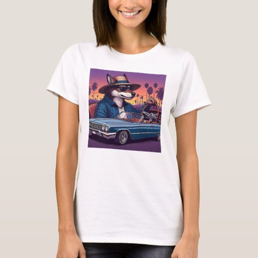 T-shirt Loup Lowrider Wolfy (Devant)