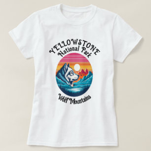 T-shirt Loup Majestueux De Yellowstone