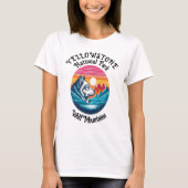 T-shirt Loup Majestueux De Yellowstone (Devant)