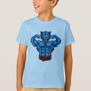 T-shirt loup musqué bleu