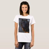 T-shirt Loup noir (Devant entier)
