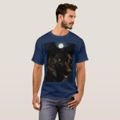 T-SHIRT LOUP NOIR (Devant entier)