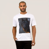 T-shirt Loup noir (Devant entier)