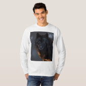 T-shirt Loup noir (Devant entier)