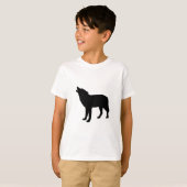 T-shirt Loup noir (Devant entier)