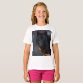 T-shirt Loup noir (Devant entier)