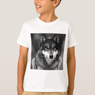 T-shirt Loup noir et blanc