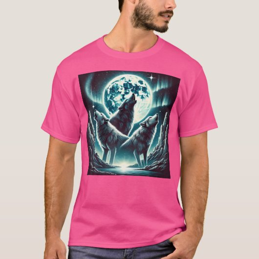 T-shirt Loup pour (Devant)