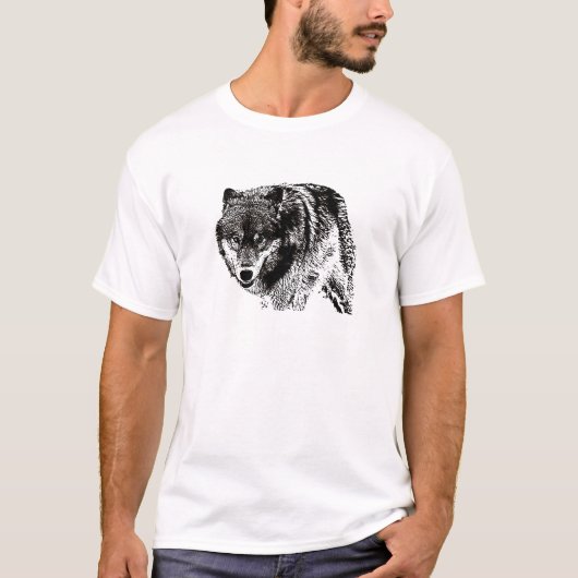 T-shirt Loup sauvage (Devant)