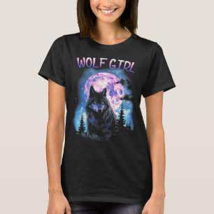 T-shirt Loup Silencieux Sous Le Graphique De Montagne De L