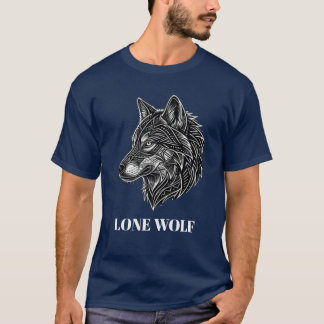 T-SHIRT LOUP SOLITAIRE