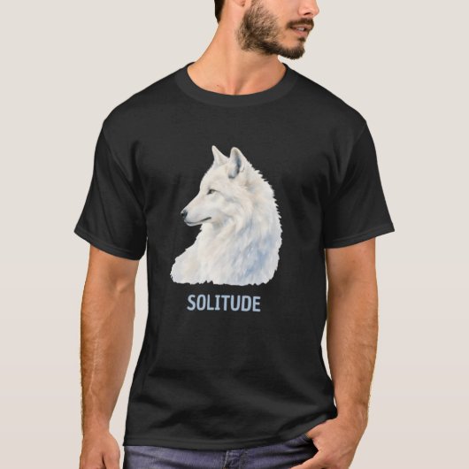 T-shirt Loup Solitaire (Devant)