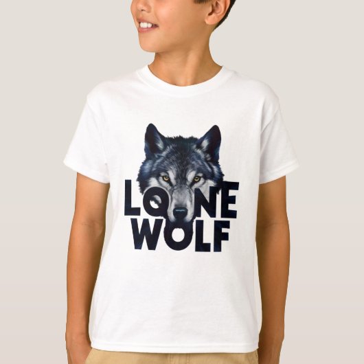 T-shirt Loup solitaire (Devant)