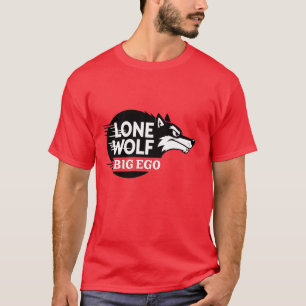 T-shirt Loup solitaire grand ego