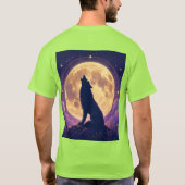 T-shirt Loup sous la Lune. (Dos)