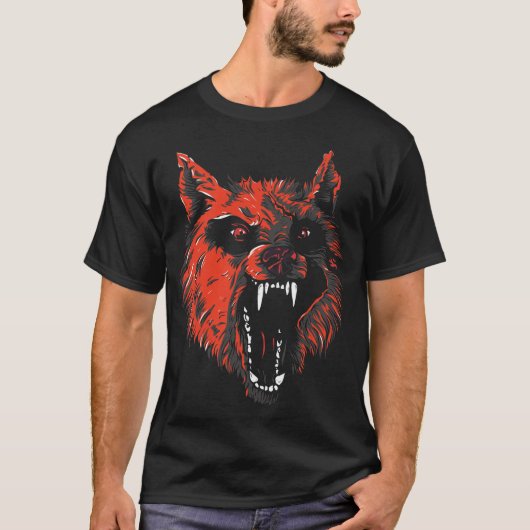 T-shirt Loup zombie (Devant)