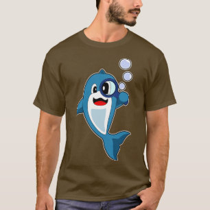 T-shirt Loupe Détective Dauphin