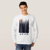 T-shirt loups dans la jungle (Devant entier)