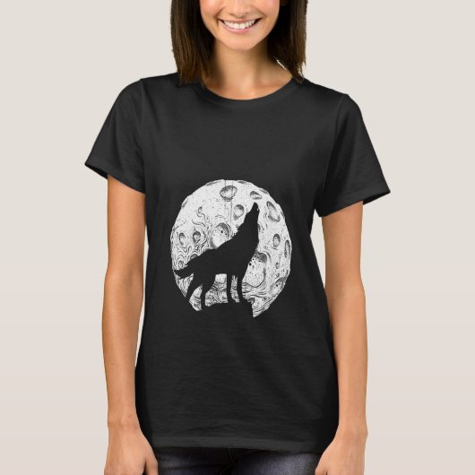 T-shirt Loups de lune de loups (Devant)