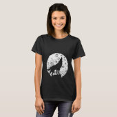 T-shirt Loups de lune de loups (Devant entier)
