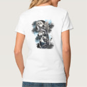T-shirt Loups de lune noire (Dos)