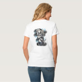 T-shirt Loups de lune noire (Dos entier)