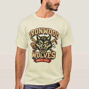 T-shirt Loups d'Ironwood North Vale design vintage univer