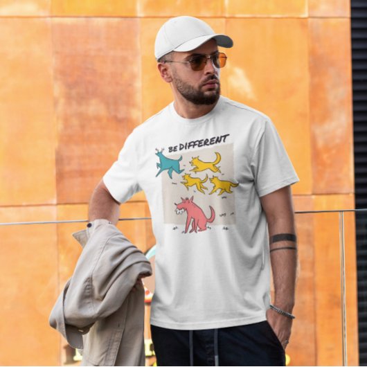 T-shirt Loups Et Doodle De Cerfs