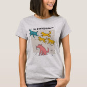 T-shirt Loups Et Doodle De Cerfs (Devant)