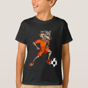 T-shirt Loups Footll Footller Loup