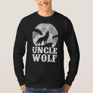 T-shirt Loups Mens hurlant Au Père Wolf De L'Oncle Lune