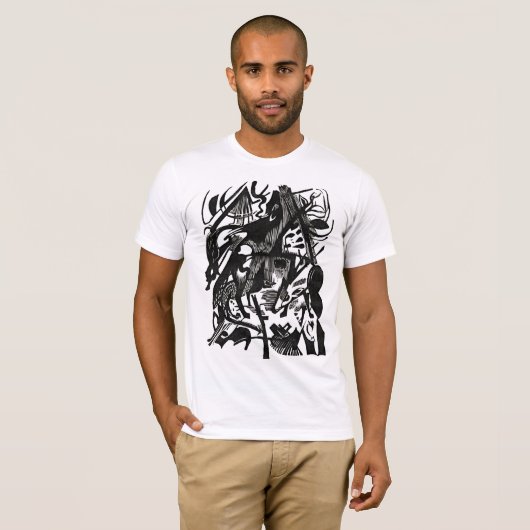T-shirt Loups Renés – Tee Expression Rétro B&W (Devant entier)