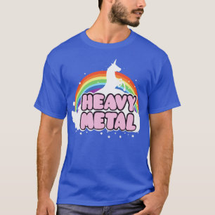 T-shirt Lourd Metal Unicorn Music Ella Lopez Cadeau