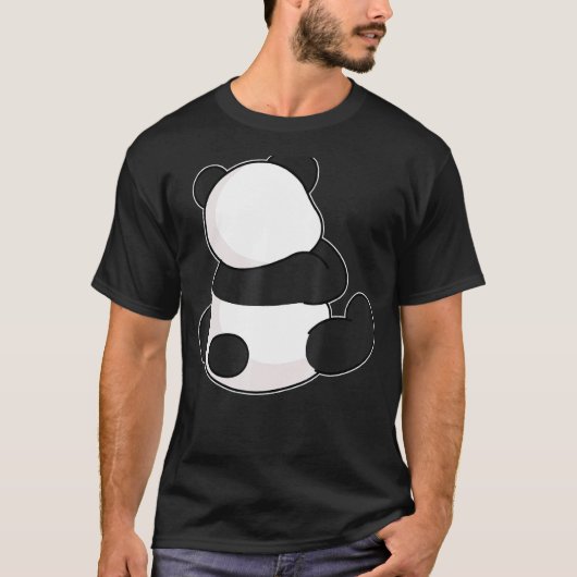T-shirt L'Ours De Panda Assis Face À La Faune (Devant)