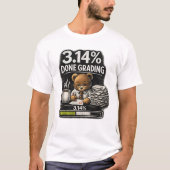 T-shirt L'ours enseignant corrige les copies (Devant)