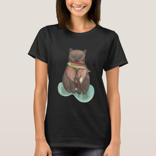 T-shirt L'Ours et le Pêcheur (Devant)