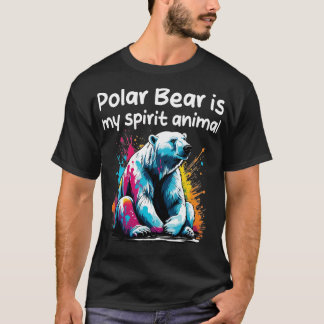 T-shirt L'ours polaire est mon animal d'esprit 1